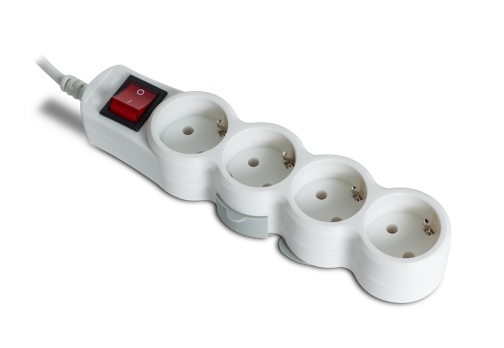 Сетевой фильтр iPower Home W4-50M, 4 розетки, 5 м, белый